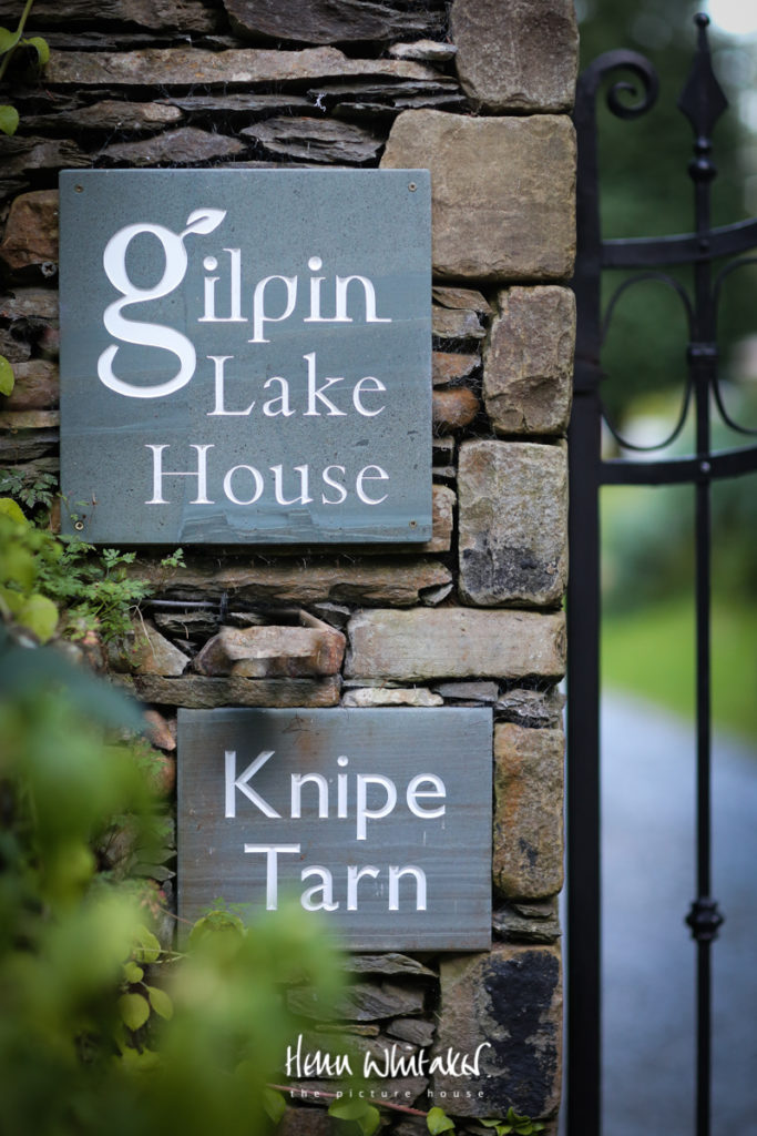 Wedding photographer Gilpin Lake House entrance