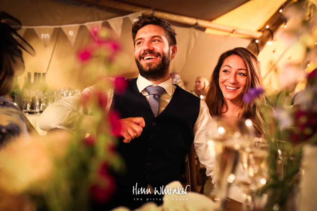 Documentary wedding photographer tipi Gilpin Lake House Cumbria