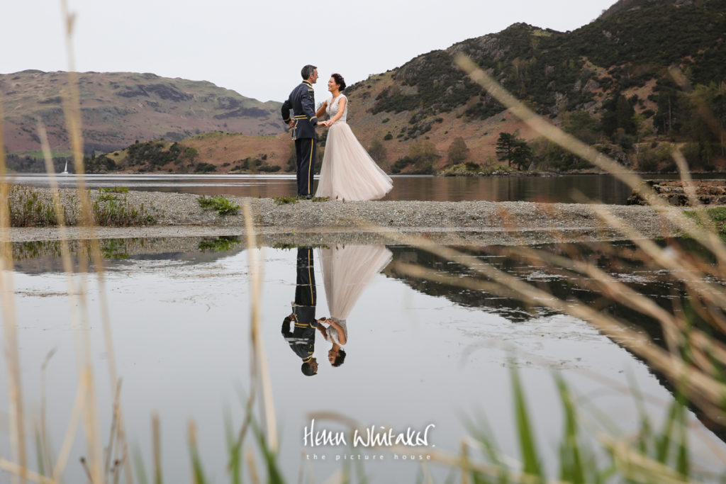 Documentary wedding photographer Lake District Inn on The Lake