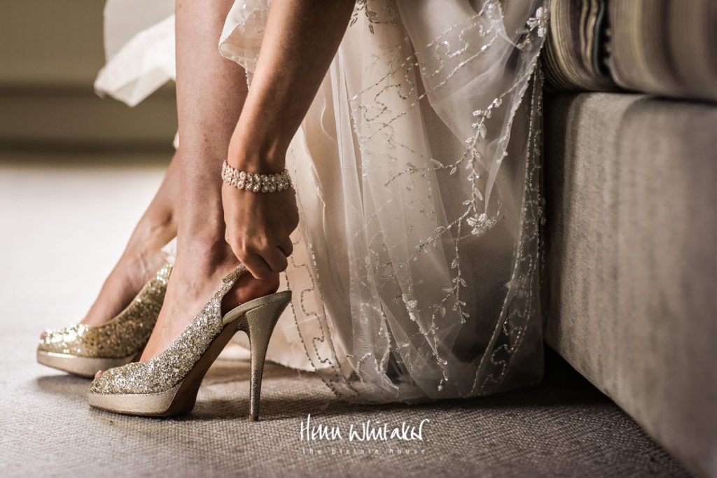 Documentary wedding photographer Jimmy Choo shoes Lake District