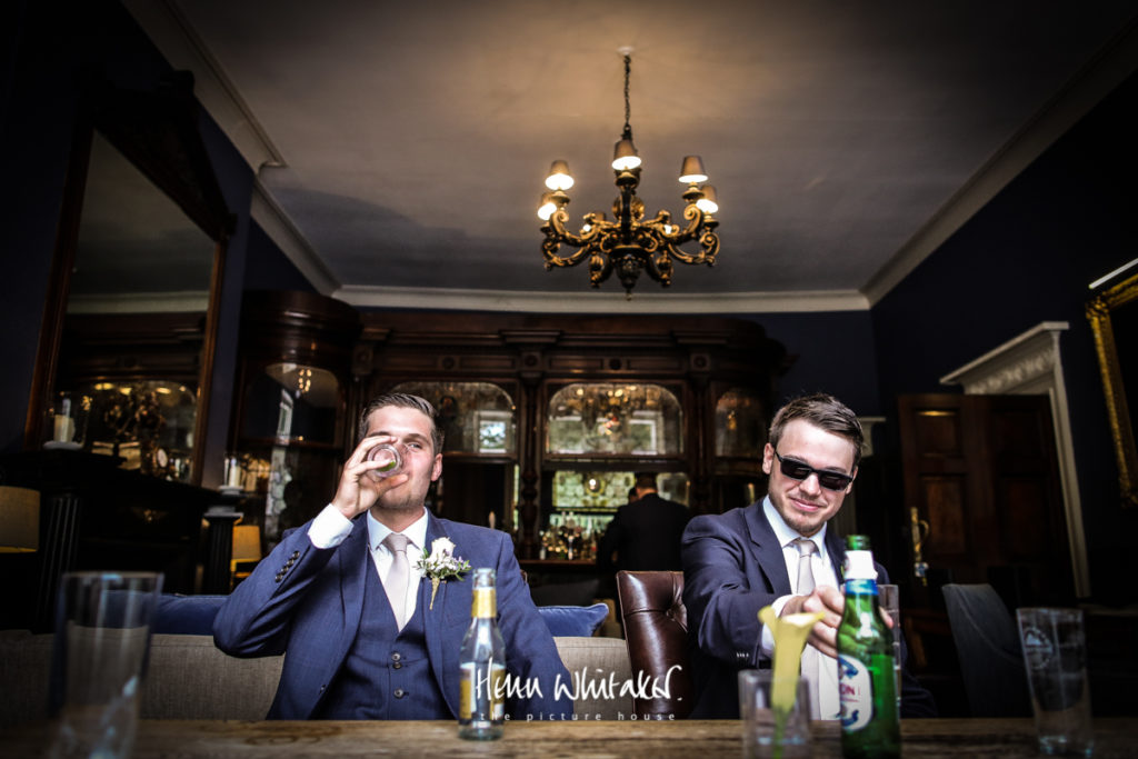 Wedding photographer Storrs Hall the bar Lake District