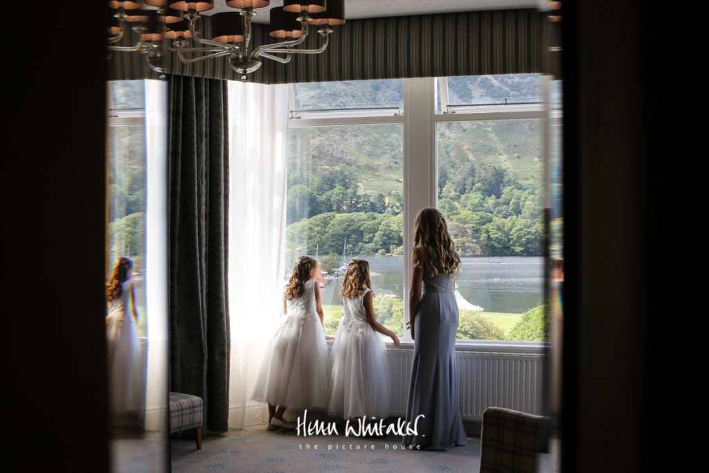 Documentary wedding photographer Lake District Inn on The Lake