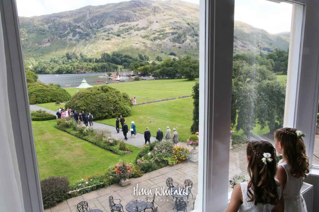 Documentary wedding photographer Lake District Inn on The Lake