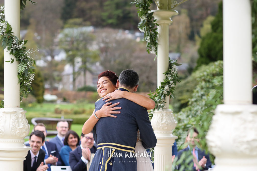 Documentary wedding photographer Lake District Inn on The Lake