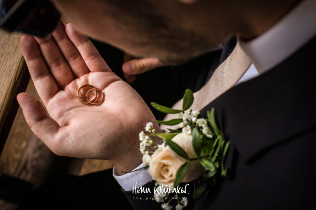 Documentary wedding photographer Cumbria the rings