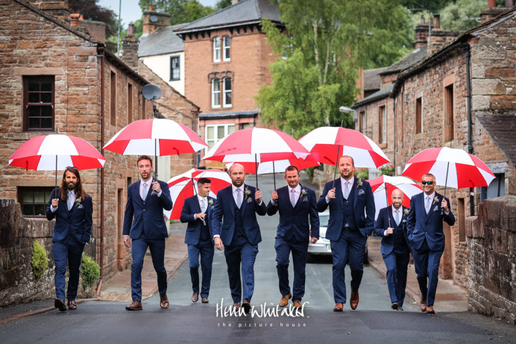 Documentary wedding photographer Cumbria ushers