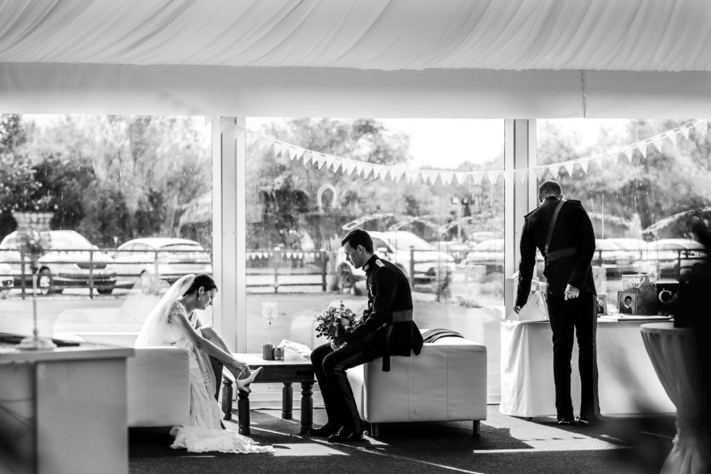 lake district documentary wedding photographer black and white image