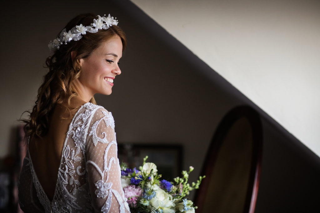 lake district documentary wedding photographer bridal portrait