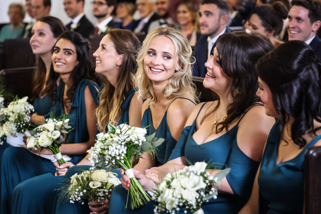 lake district documentary wedding photographer bridesmaids smiling