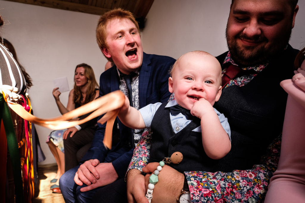 lake district documentary wedding photographer cute kid and Dad