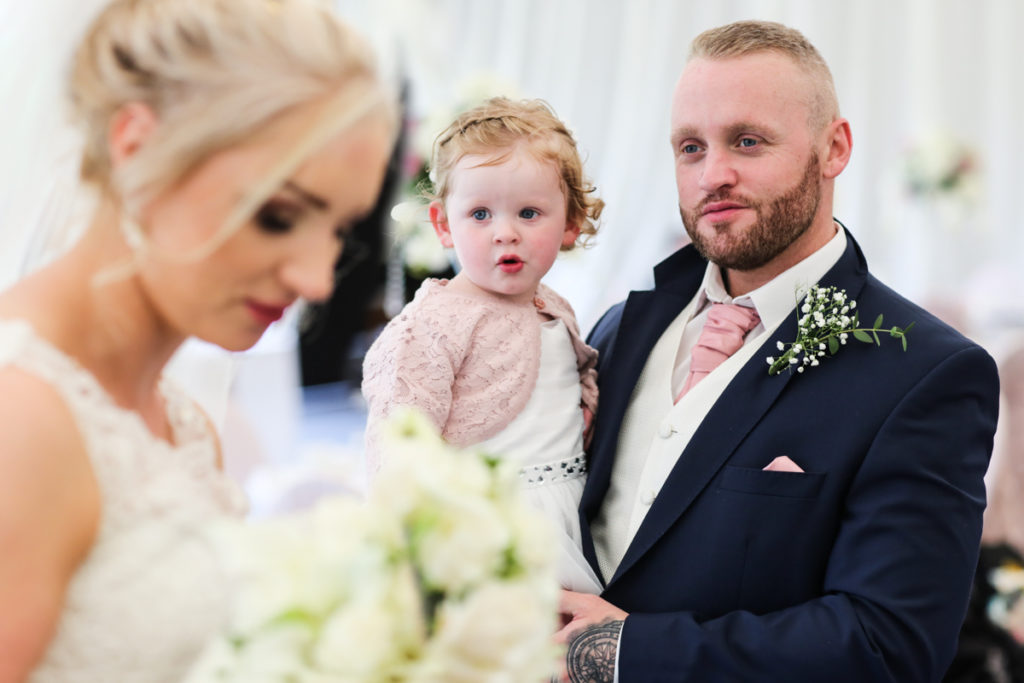 lake district documentary wedding photographer Garden at Eden bride, brother and niece