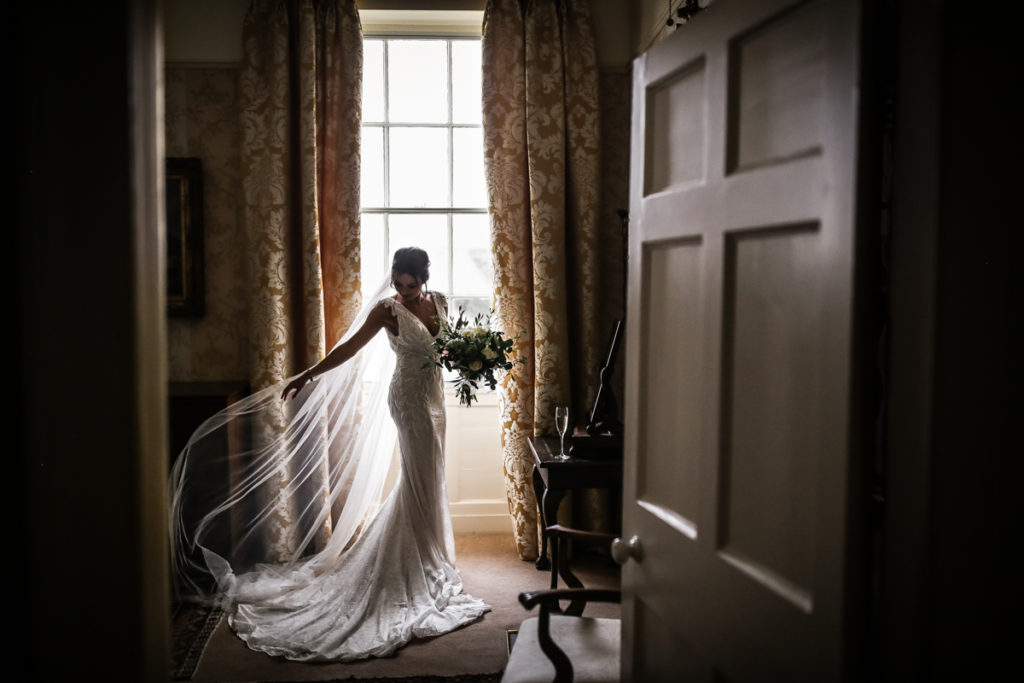 Lake district wedding photographer doorway shot